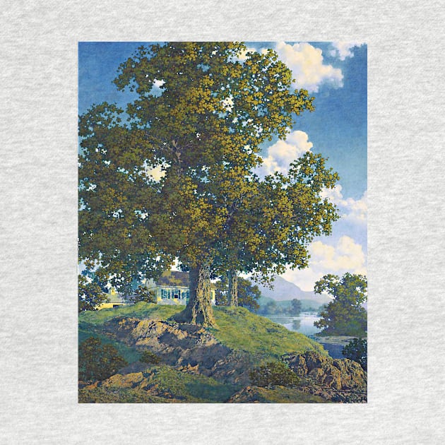 Maxfield Parrish Homestead Art Print 1952 American Painter Neo-Classical by ZiggyPrint